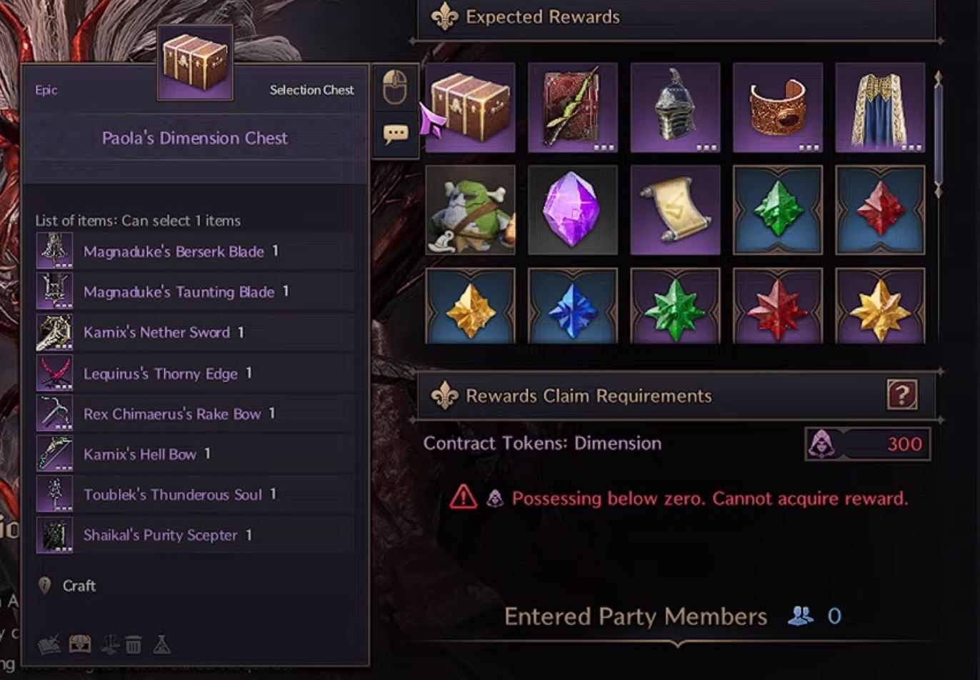 Throne & Liberty Levelling Guide Group Dungeon Rewards