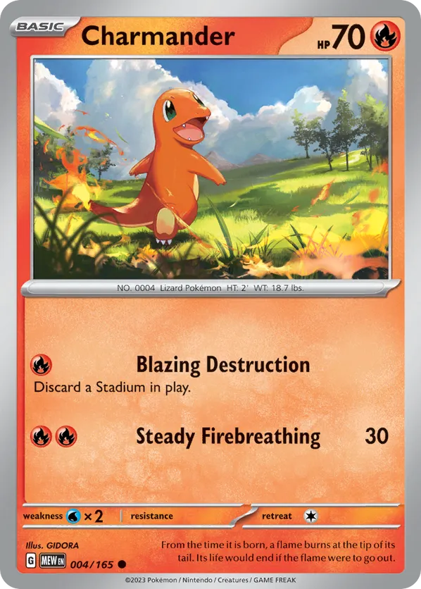 Charmander MEW 004 Pokemon TCG Charmander MEW 004 Pokemon TCG