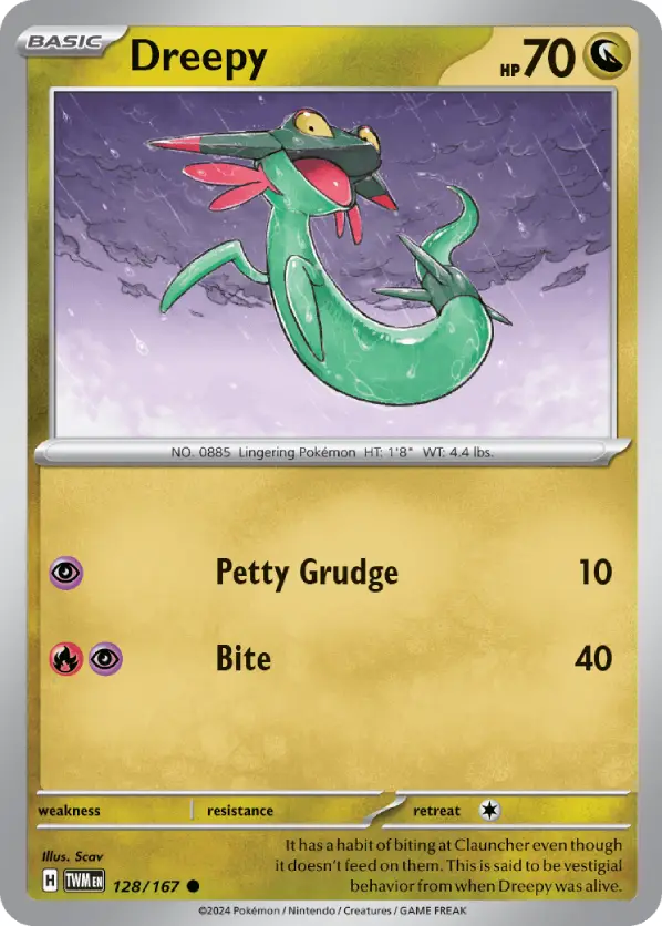 Dreepy TWM 128 Pokemon TCG Dreepy TWM 128 Pokemon TCG
