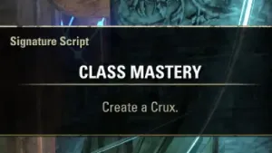 ESO Arcanist Class Mastery Signature Script Scribing