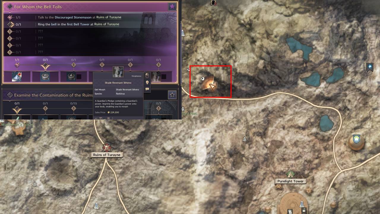 For Whom The Bell Tolls Quest TL Location