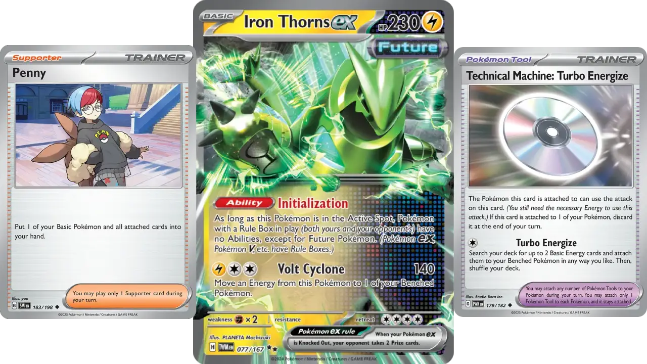 Iron Thorns ex Deck List Build for Pokemon card game TCG