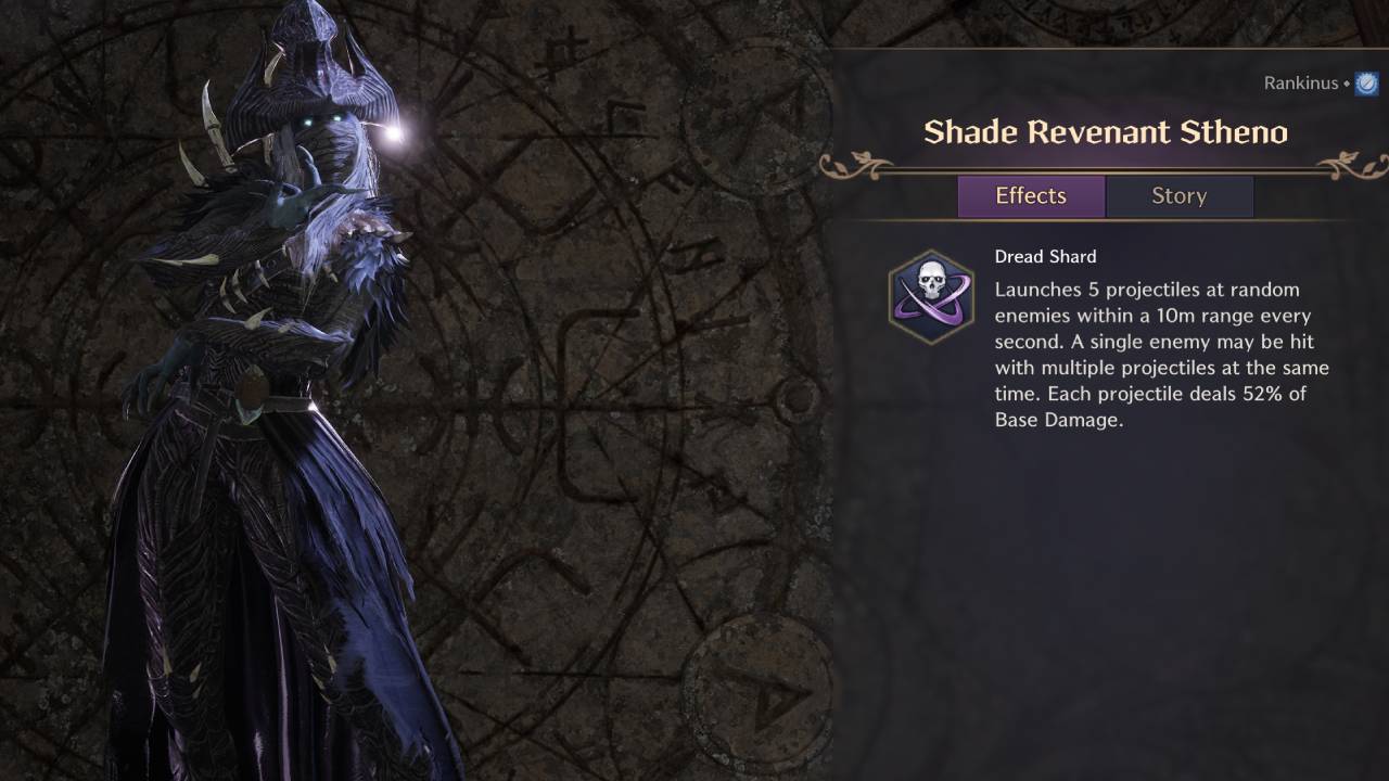 Shade Revenant Stheno Guardian Dread Shard Skill Throne and LIberty