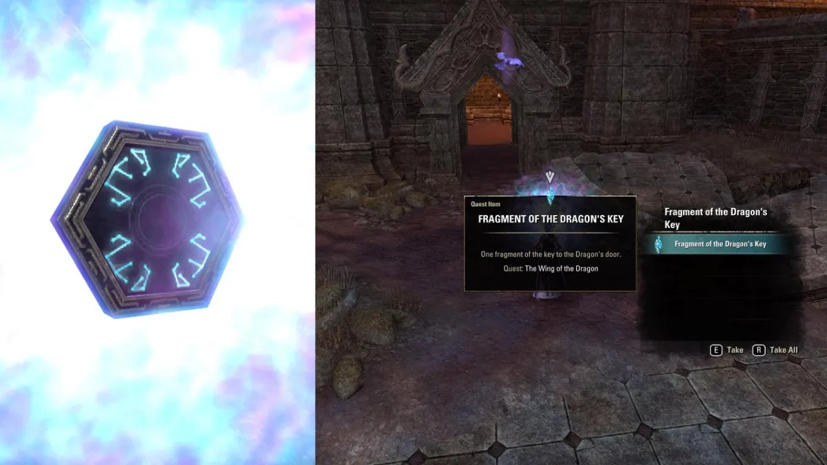 First fragment of the Dragon key will appear on the last focus points location