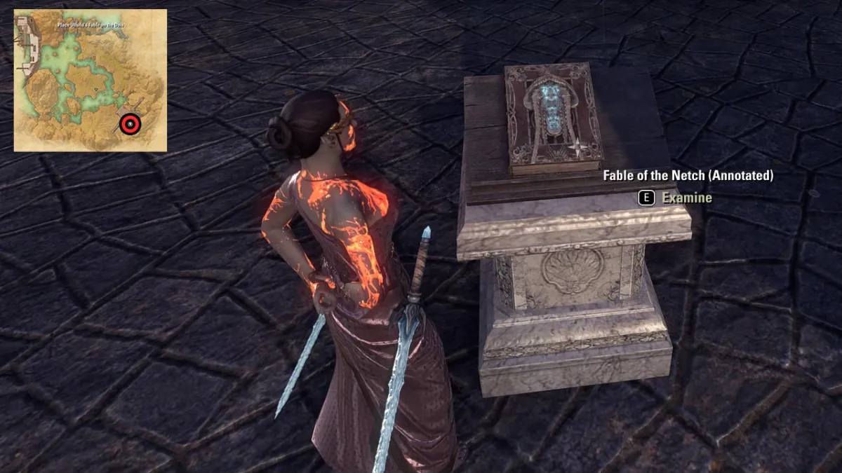 By placing the Fable on the dais you open the path for magic to flow to the Scholarium Altar