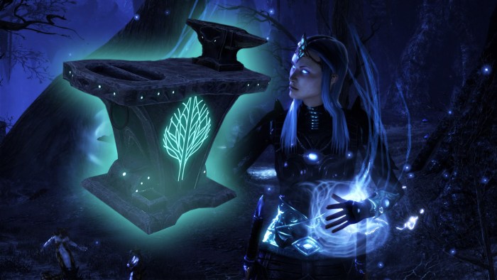 Ayleid Blacksmithing Station in ESO Gold Road Chapter