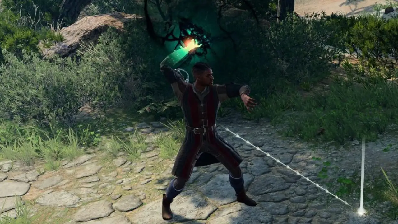 BG3 Warlock Build casting spell