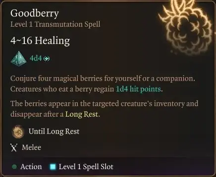 Goodberry-Spell BG3