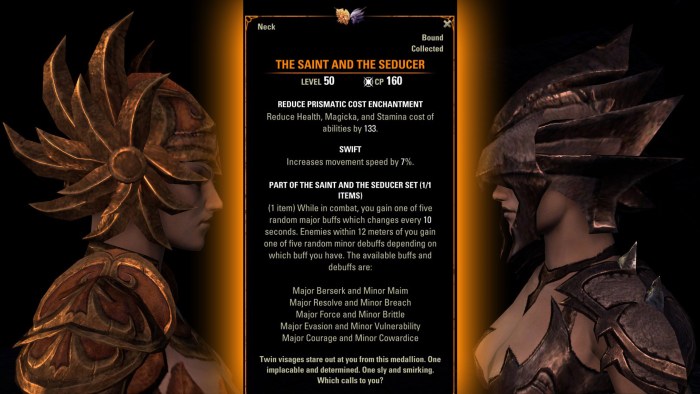 How to get the The Saint and the Seducer Mythic Item Set in ESO Gold Road Chapter