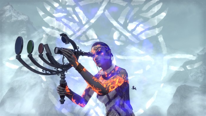 Using the true-sight lense to start scribing in ESO