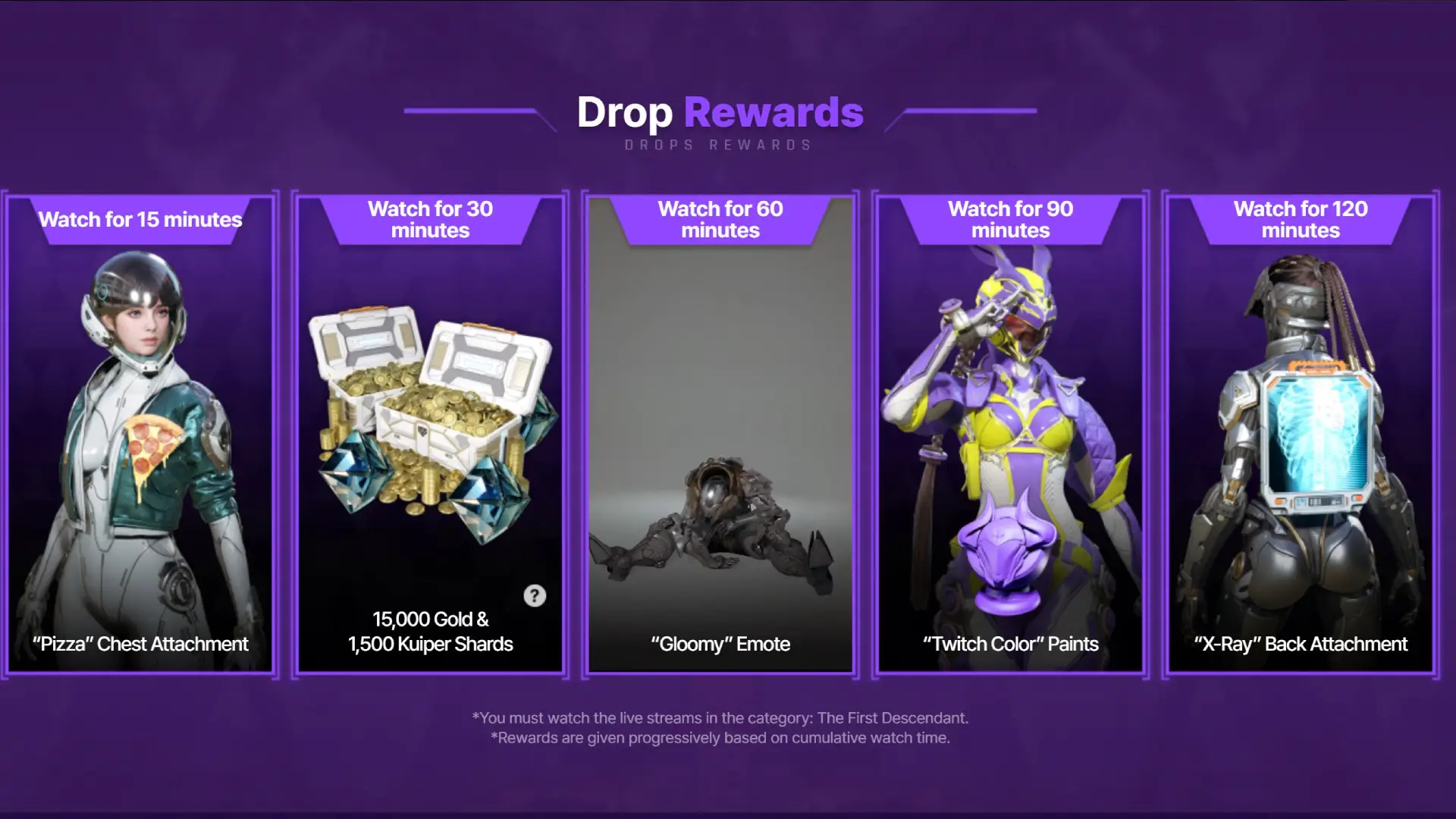 The First Descendant Twitch Drops Launch Campaign