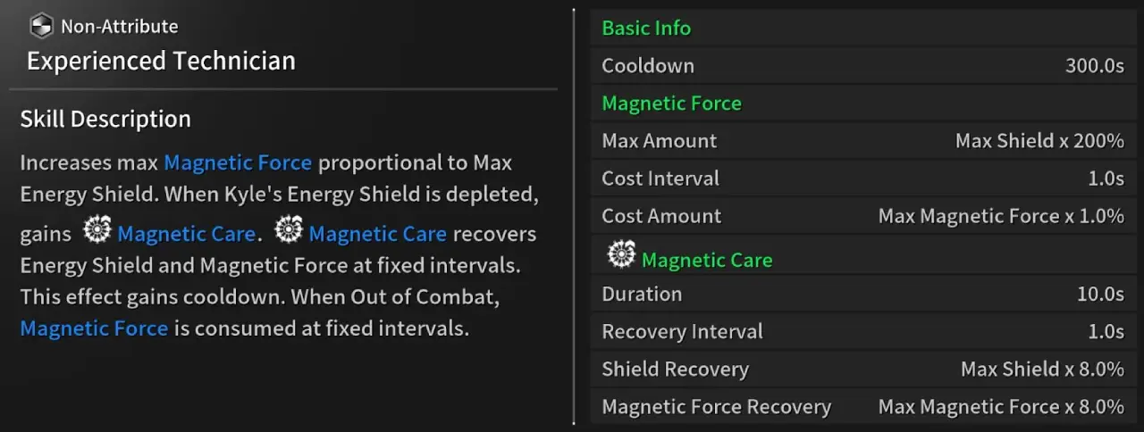 TFD Kyle Build Experienced Technician Passive