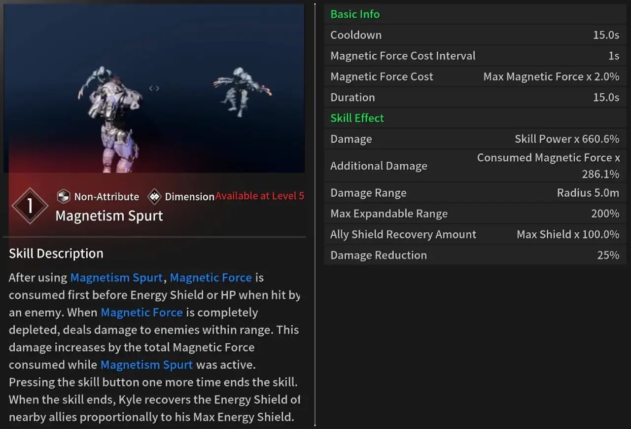 TFD Kyle Build Magnetism Spurt Skill