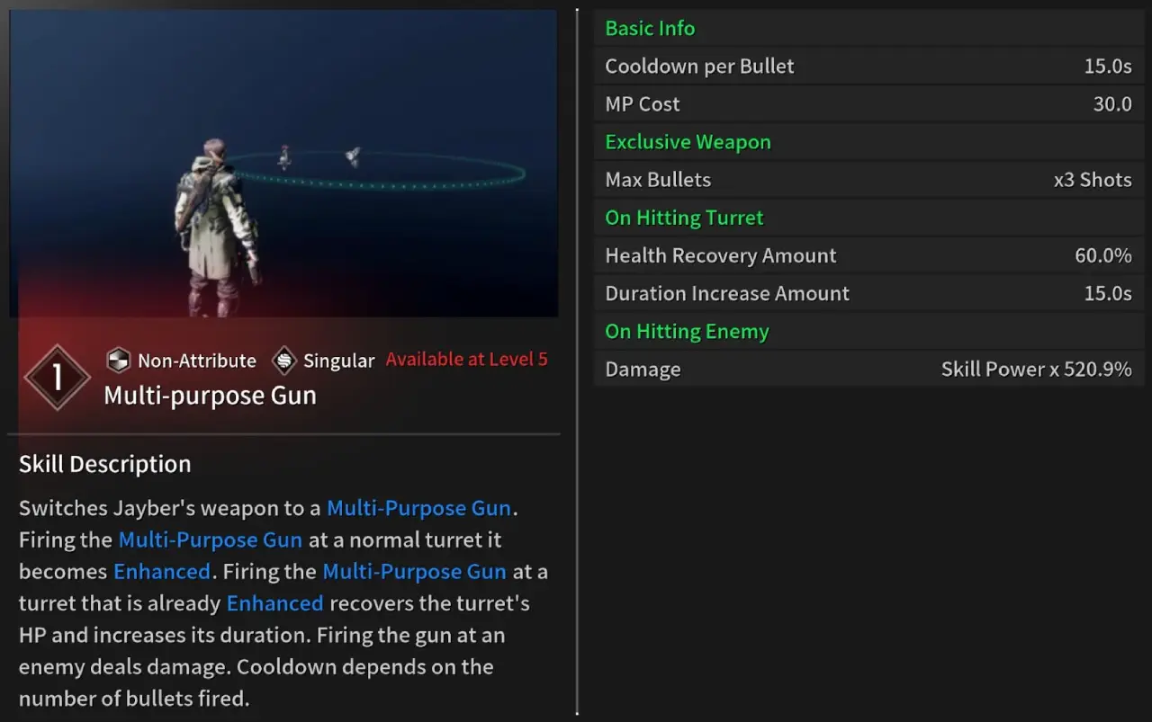 TFD Jayber Multi Purpose Gun Skill