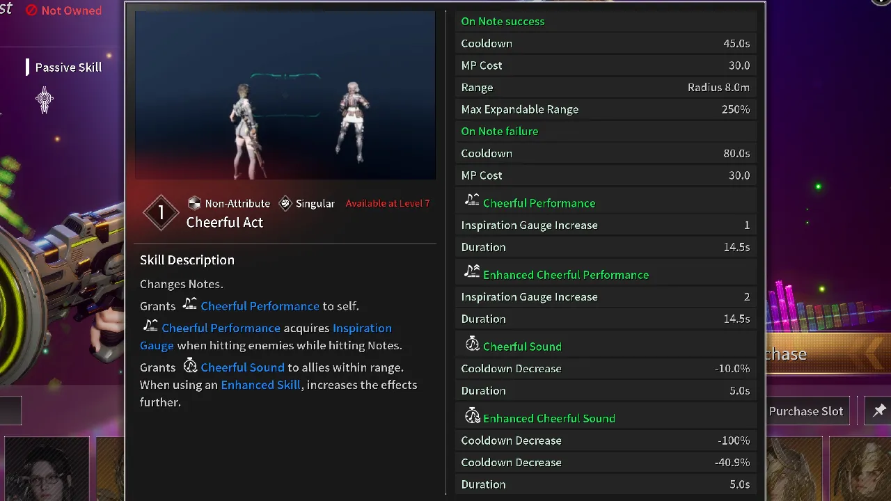 Cheerful Act Skill Luna TFD