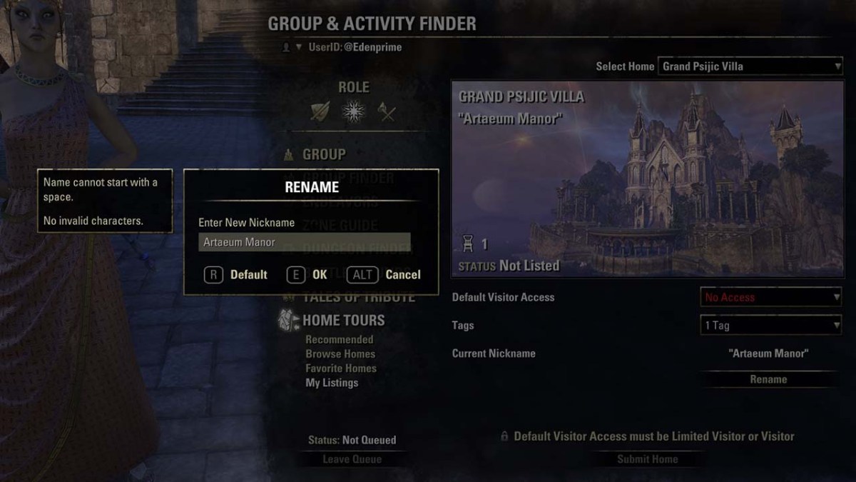 Give your home a nickname