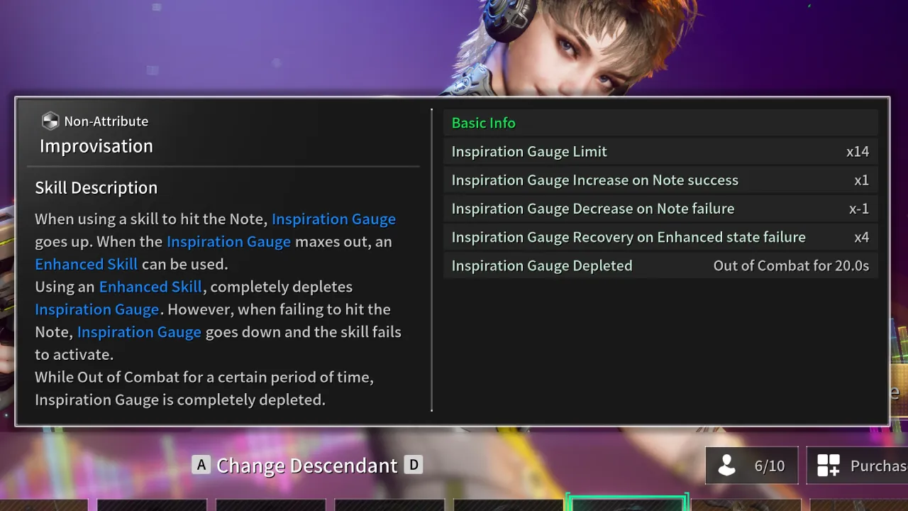 Improvisation passive Skill Luna TFD