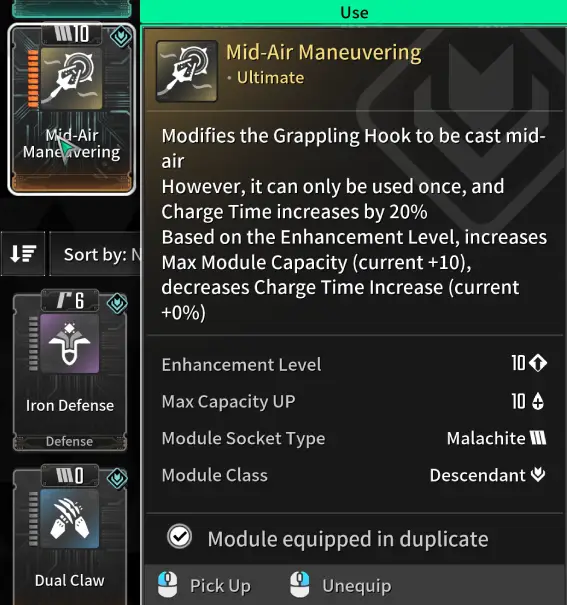 Mid Air Maneuvering Hook