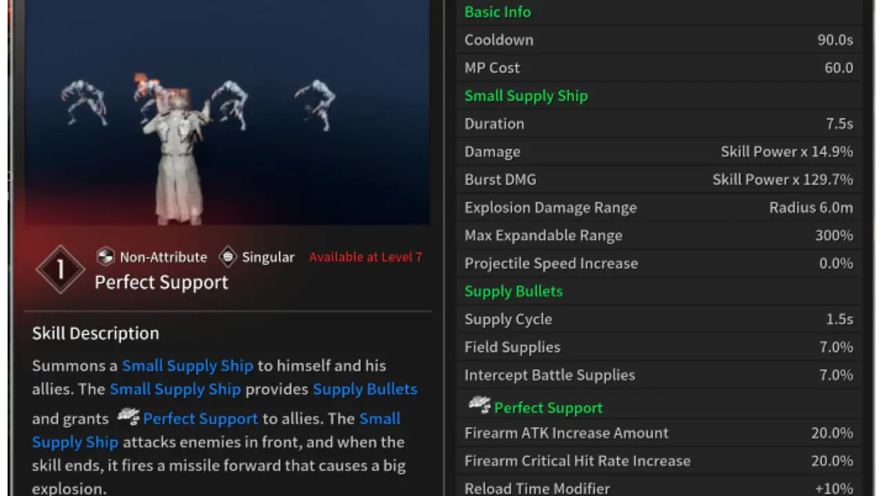 Perfect Support Enzo Skill 4 The First Descendant