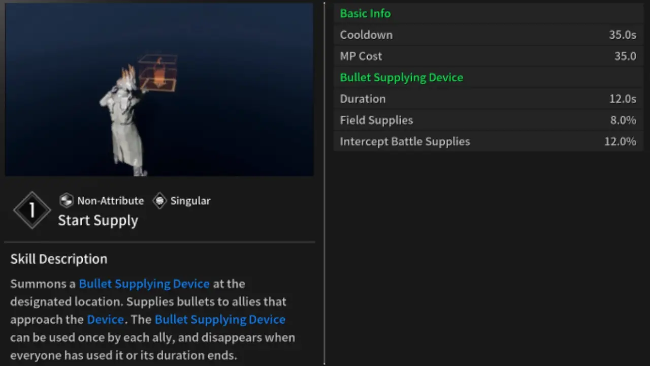Start Supply Enzo Skill 1 The First Descendant