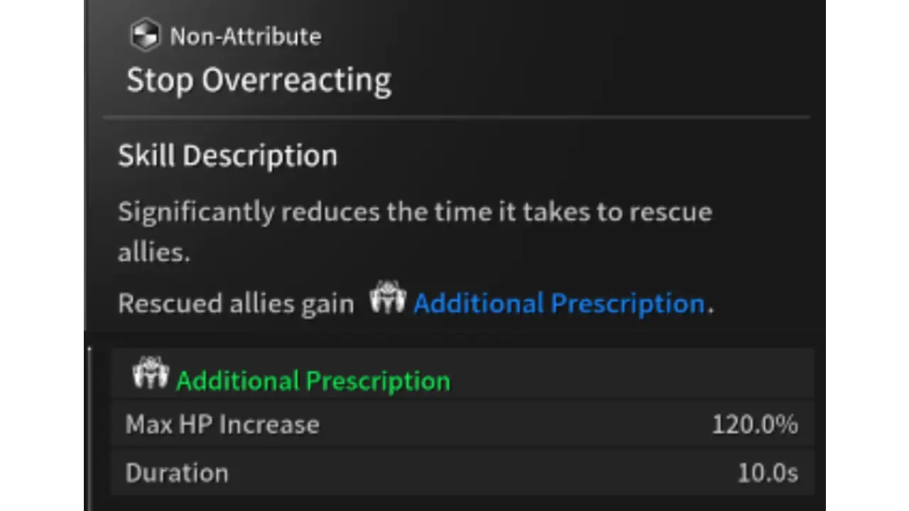 Stop Overreacting Yujin Passive The First Descendant