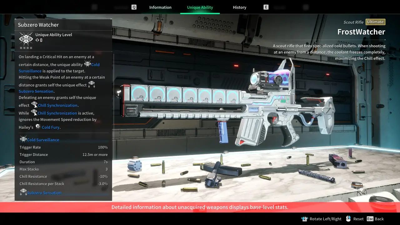 The First Descendant Frost Watcher Weapon unique ability