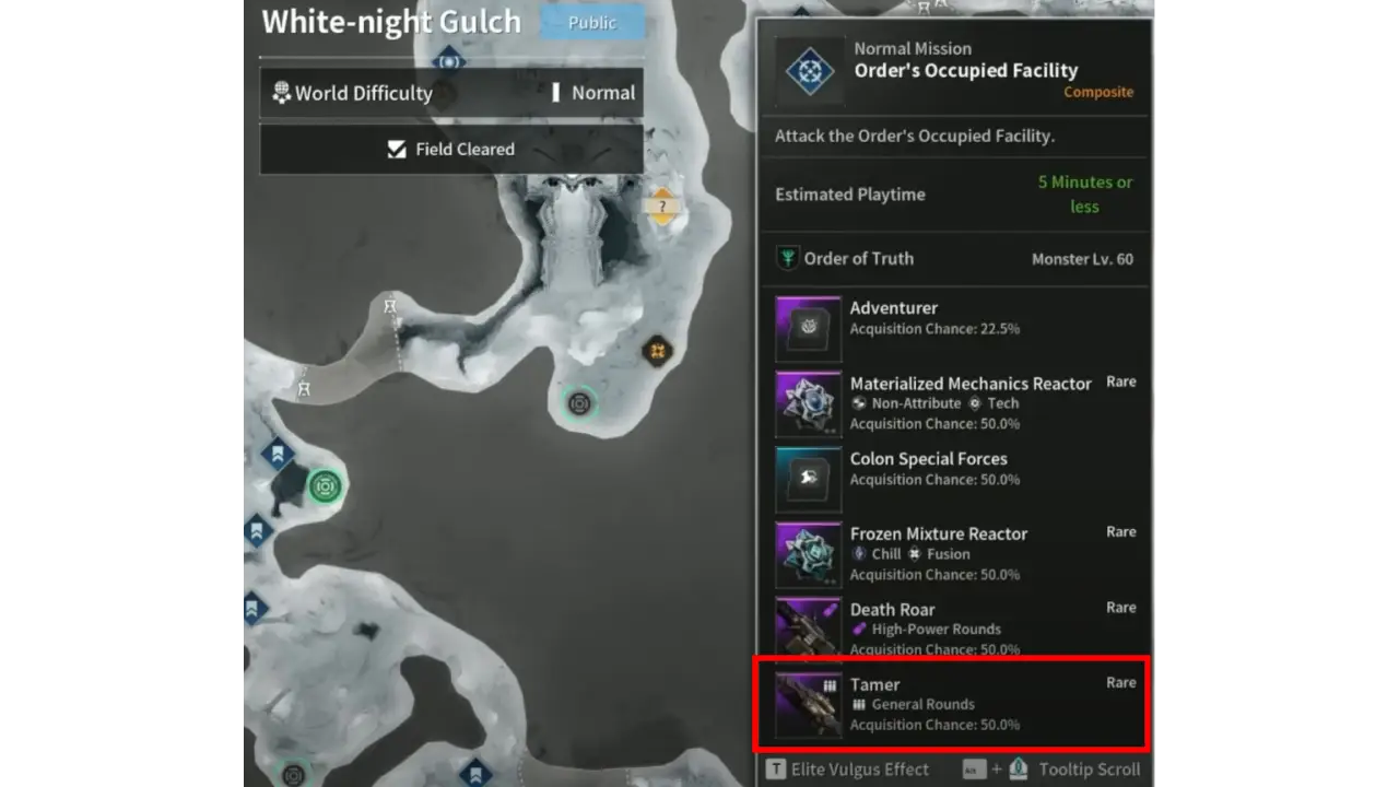 The First Descendant Tamer Weapon Location