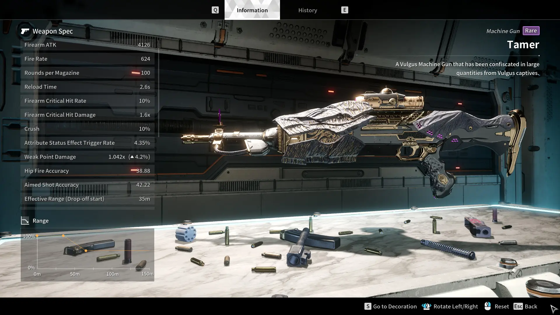 The first descendant tamer weapon stats