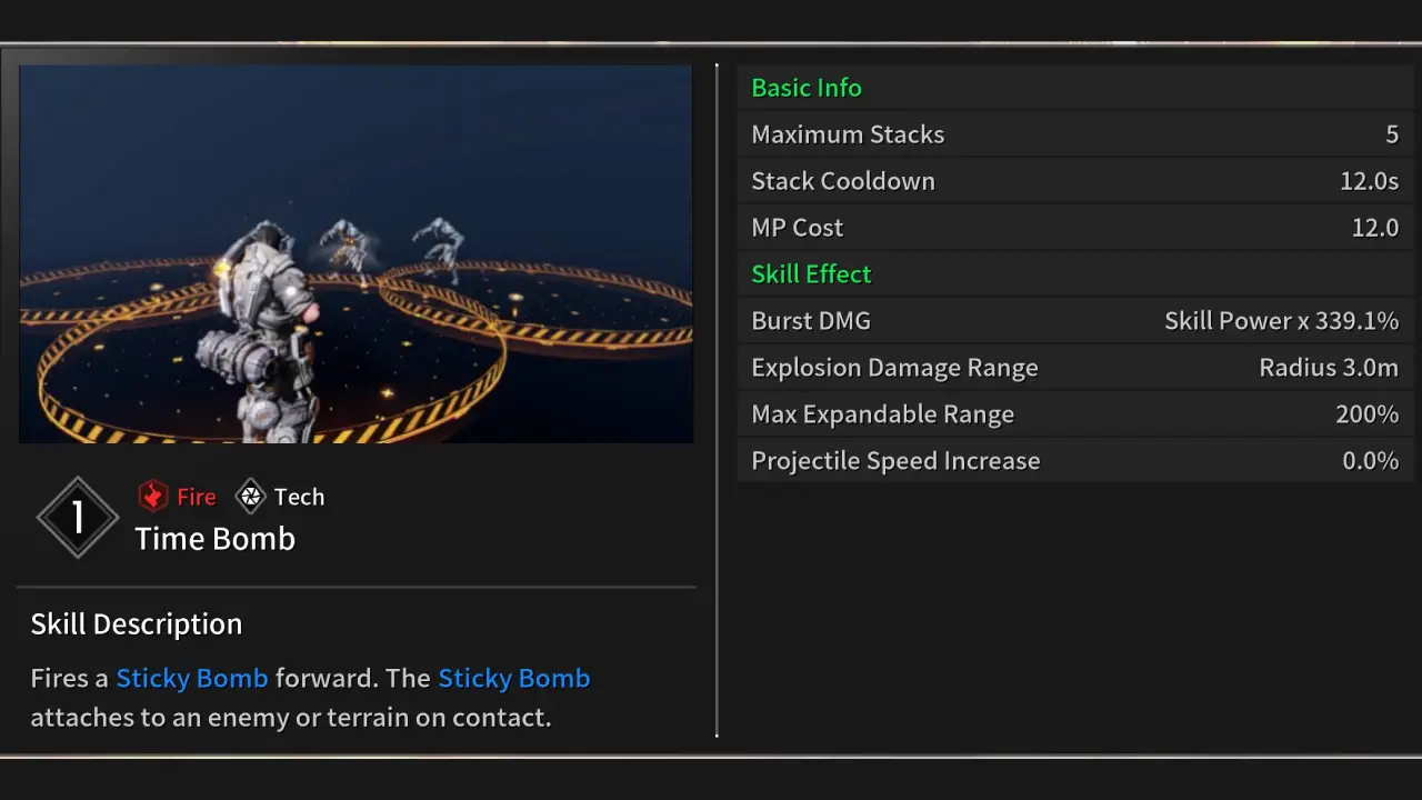Time Bomb Esiemo Skill 1 The First Descendant