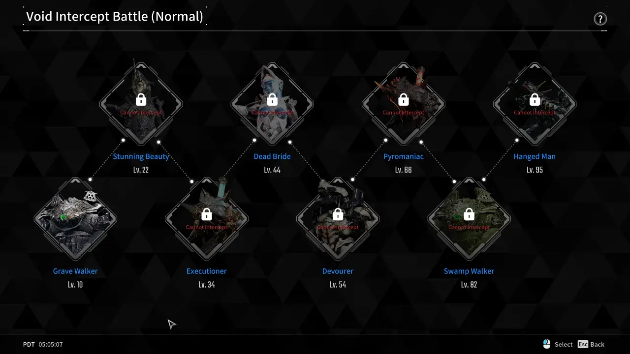 Void Intercept Screen TFD