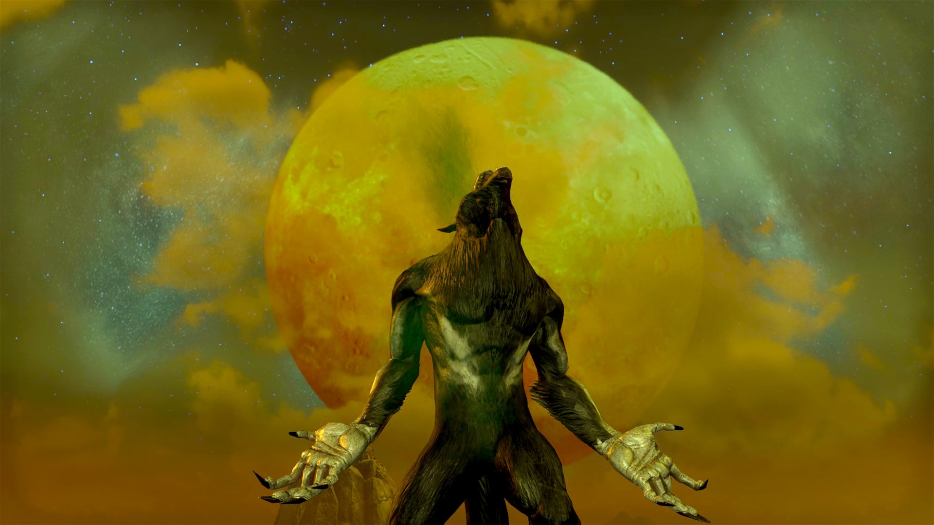 Showcasing the new werewolf Roar, Verdant Green skill style for ESO