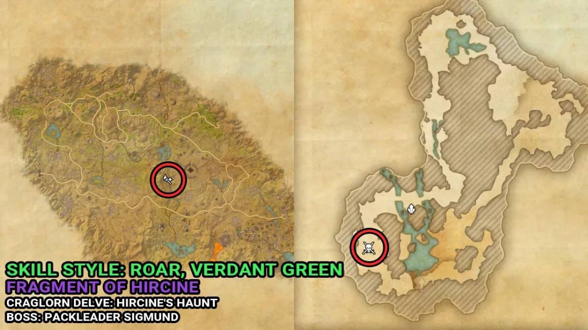 Fragment of Hircine in ESO