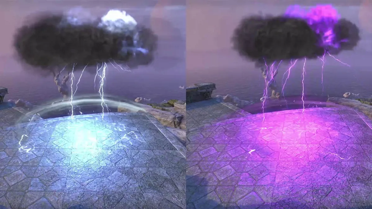 Lightning Elemental Storm, Violet Purple Skill Style in ESO