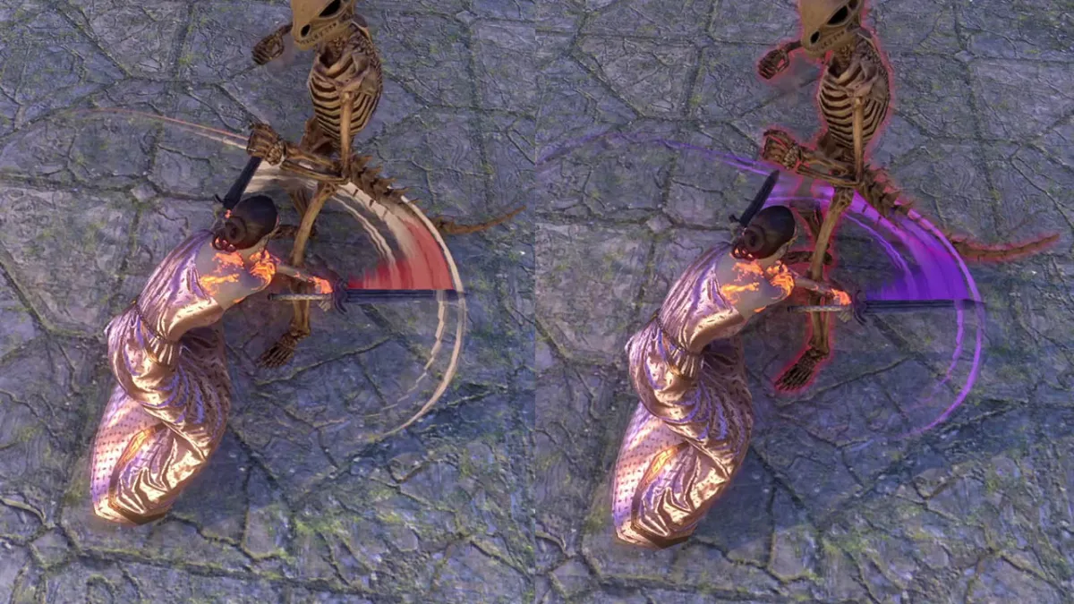 Twin Slashes, Lilac Purple Skill Style in ESO