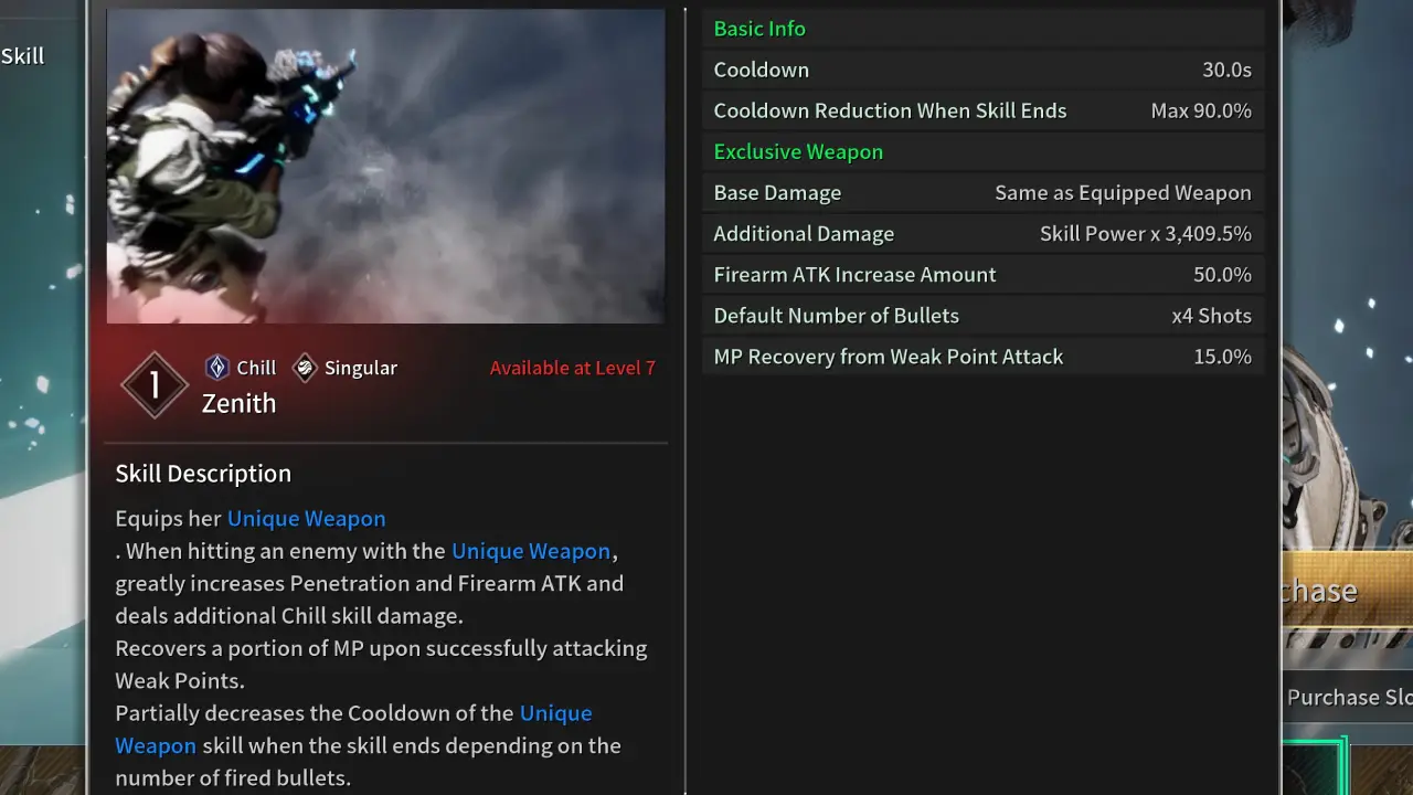 Zenith Skill Hailey THe First Descendant