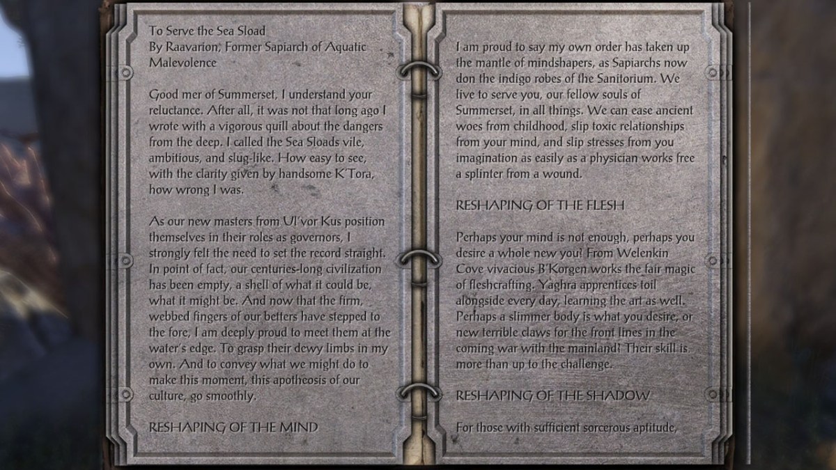 ESO Karnwasten Temporal Tome lore book page 1