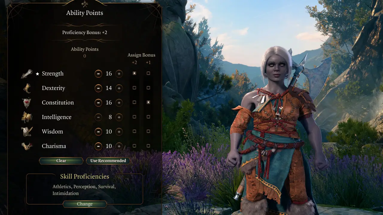 BG3 Giant Barbarian Abilities and Skills