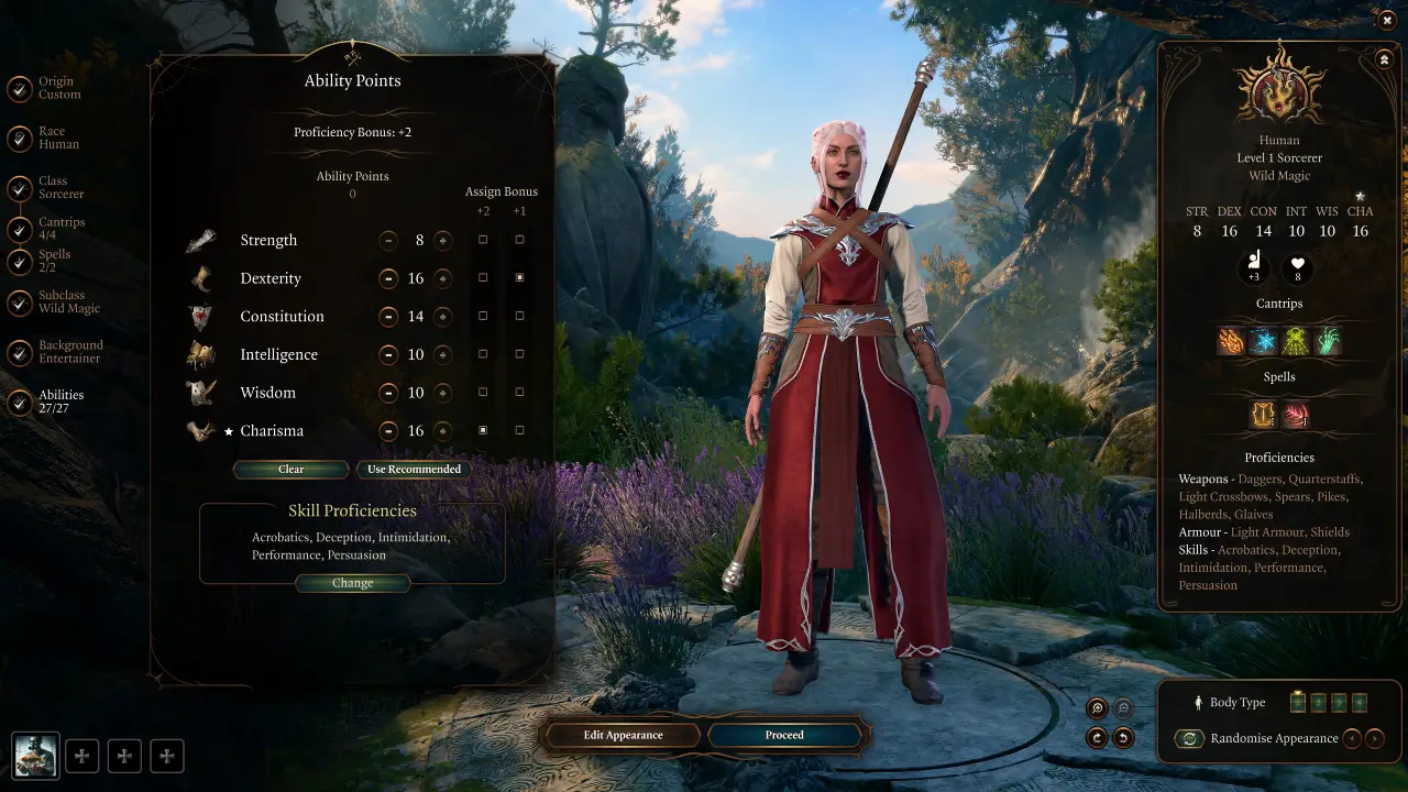 BG3 Sorcerer Build Abilities