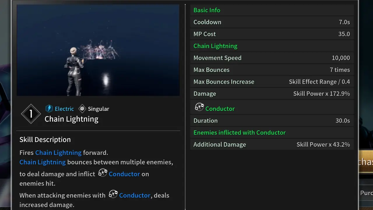 Chain Lightning Skill Description Ines Build The First Descendant