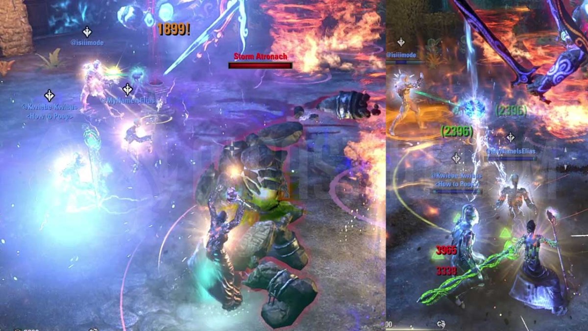 ESO Squall of Retribution Storm Atronach and Shock Orb