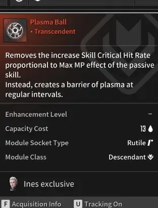 Plasma Ball Transcendent Module Ines Build TFD