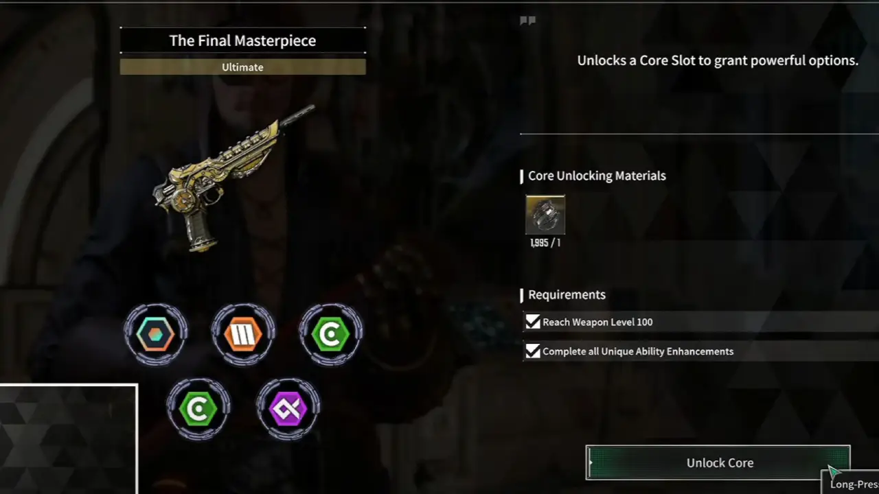 Unlock Core Slots for Ultimate Weapon in The First Descendant
