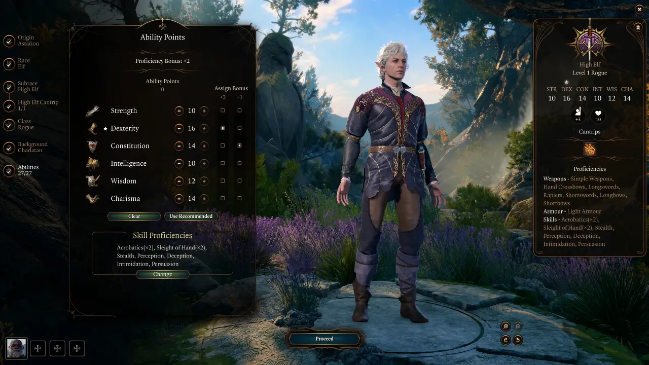 BG3 Astarion Build Creation