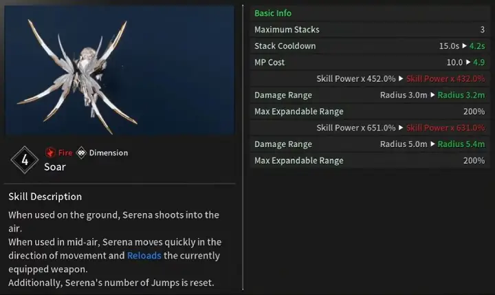The First Descendant Serena Skill Soar