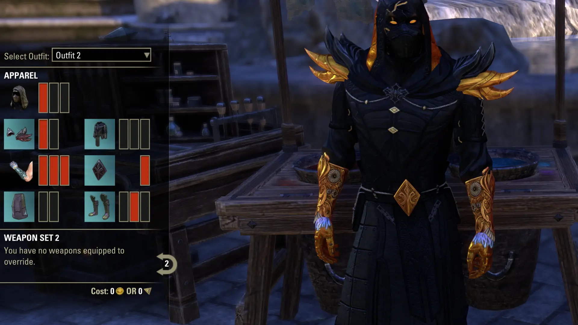 ESO Sorc Subclasses Build Color Palette used