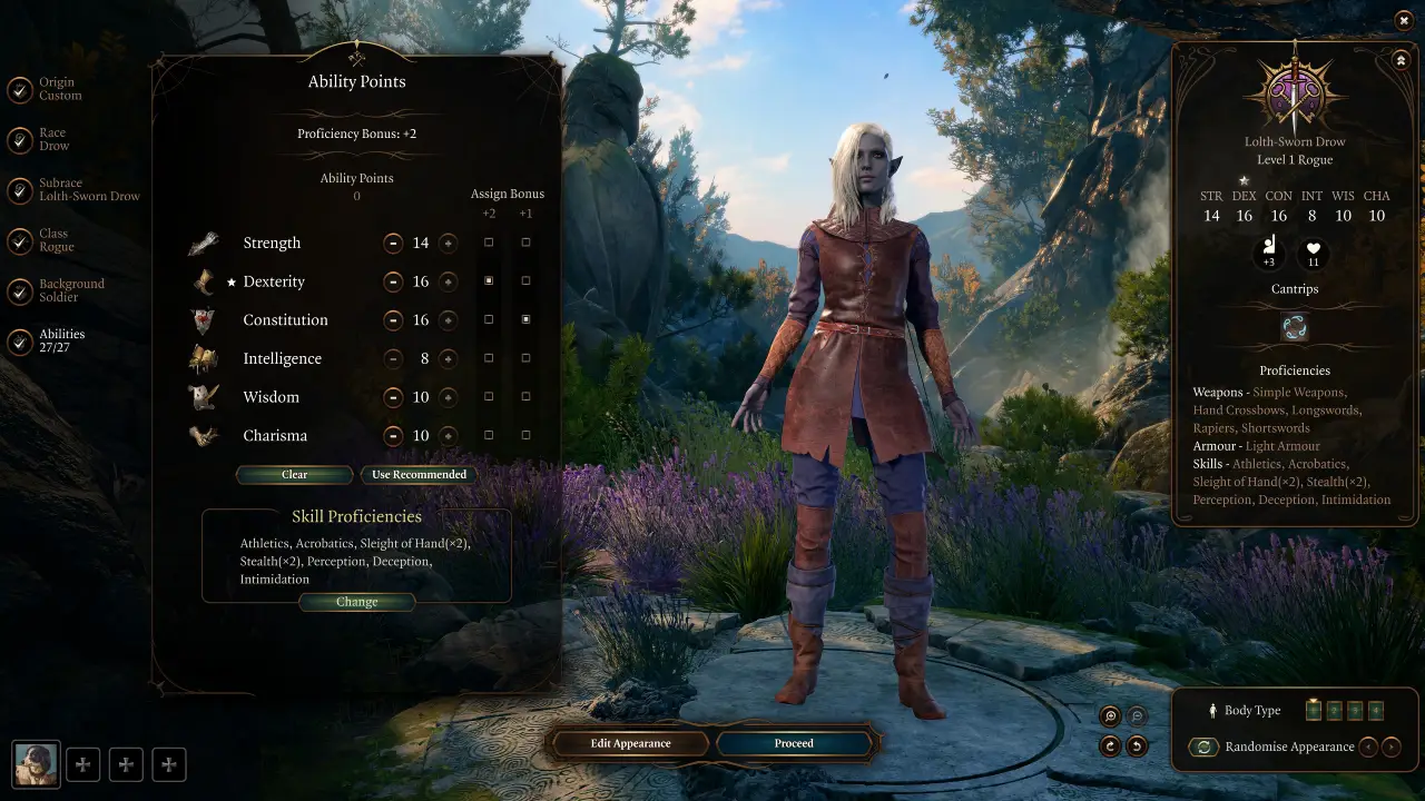 BG3 Rogue Build Abilities