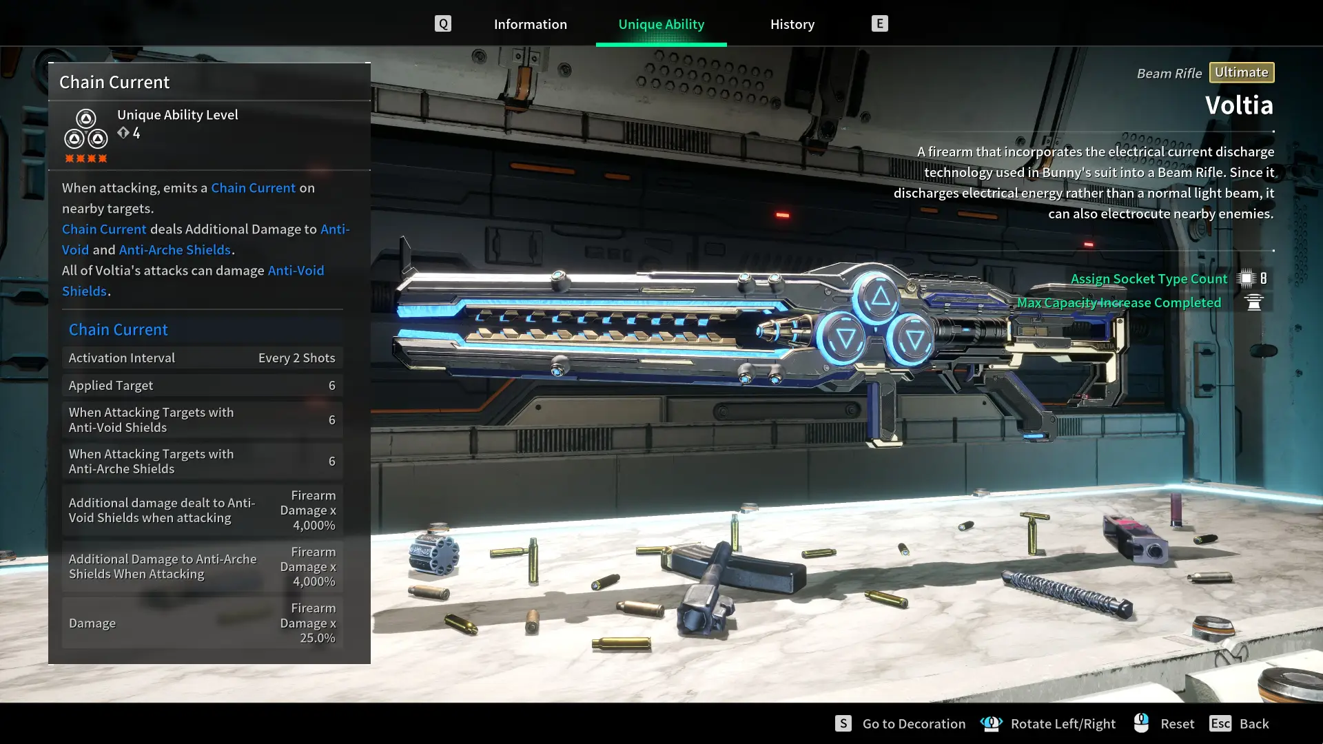 The First Descendant Voltia Unique Ability Chain Current