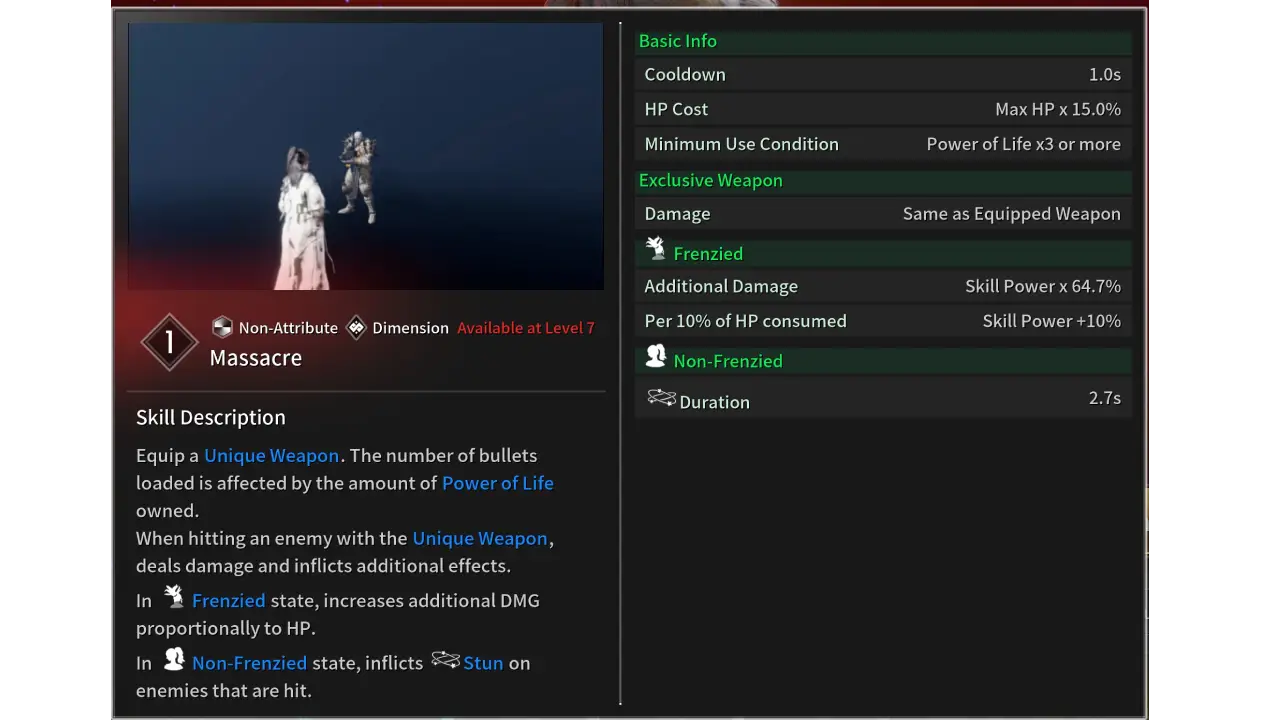 Massacre skill gley tfd