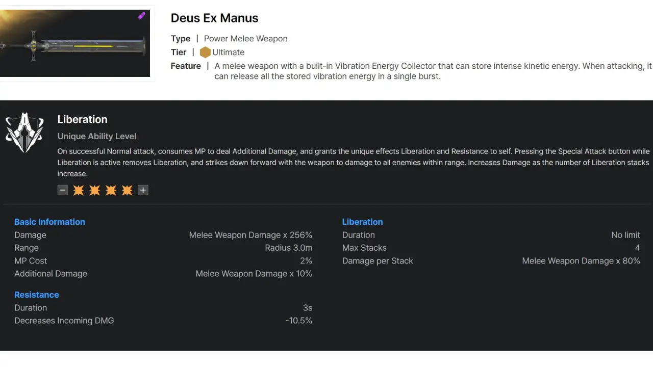 The First Descendant Deus Ex Manus Build ability Liberation