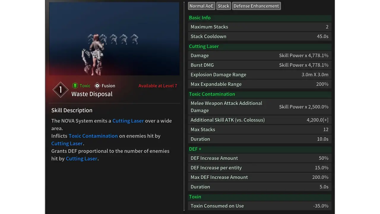 TFD Harris Waste Disposal skill